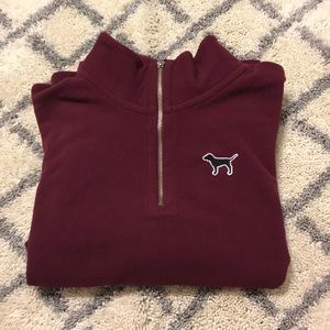 PINK Victoria’s Secret Maroon Quarter-Zip